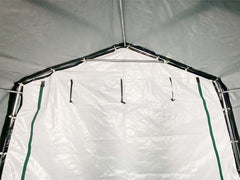 2,4x3,6m Garaj tip Cort PE 200 g/m²- verde - pentru Masini Motociclete Biciclete