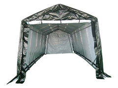 3,3x6,2m Garaj tip Cort PE 200 g/m²- verde - pentru Masini Motociclete Biciclete