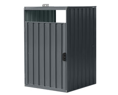 Cutie de gunoi metalică M cu o cutie BS-MK1 - 80 x 80 x 122 cm antracit