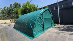 6x6 m Hala Semirotunda GOTICA - 36m2 - verde