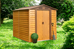 Magazie de gradina depozitare XL HW608 - 195 x 236 x 209 cm maro