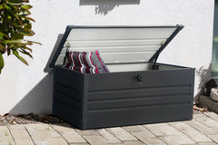 Cutie / Ladă depozitare pentru grădină metalică 600 L PB03BT-BD - 70 x 165 x 62 cm antracit