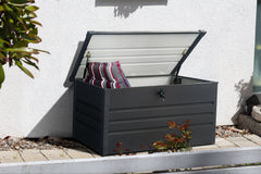 Cutie / Ladă depozitare pentru grădină metalică 400 L PB02BT-BD - 62 x 132 x 62 cm antracit