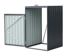 Cutie de gunoi metalică M cu o cutie BS-MK1 - 80 x 80 x 122 cm antracit