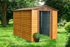 Magazie de gradina depozitare XL HW608 - 195 x 236 x 209 cm maro