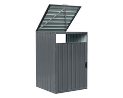Cutie de gunoi metalică M cu o cutie BS-MK1 - 80 x 80 x 122 cm antracit