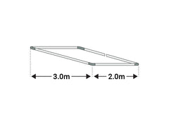 3x2m Cadru baza cort ECONOMY