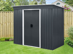 Magazie de gradina depozitare LL YF48 - 2,4m³ - 110 x 217 x 174 cm antracit