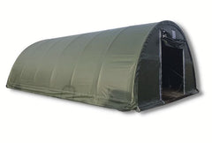 9x10 m Hala TITANICA Semirotunda - 90m2 - verde - Țevi ovală