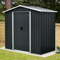 Magazie de gradina depozitare L YX48 - 131 x 236 x 190 cm antracit