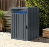 Cutie de gunoi metalică M cu o cutie BS-MK1 - 80 x 80 x 122 cm antracit