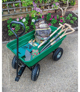 CARUCIOR DE GRADINA SI CURTE, CUVA BASCULANTA, 75 L, VERDE, GC-018