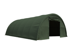 10x10 m Hala TITANICA Semirotunda - 100m2- verde - Țevi Ovală