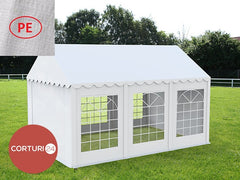 3x6 m Cort PE 260, alb