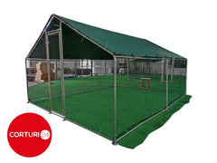 4x6 m Cotet / Tarc pasari din otel galvanizat