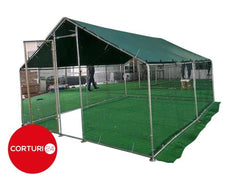 4x6 m Cotet / Tarc pasari din otel galvanizat