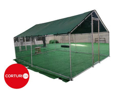 4x6 m Cotet / Tarc pasari din otel galvanizat