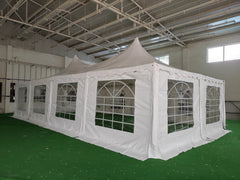 5x10 m Pagoda ECONOMY PVC 500, alb