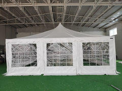 6x10 m Pagoda ECONOMY PVC 500, alb