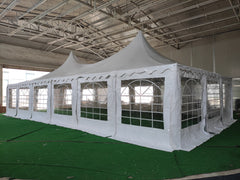 6x12 m Pagoda ECONOMY PVC 500, alb