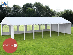 7x14 m Cort Evenimente PROFESSIONAL XXL, PVC ignifug alb
