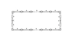 Cadru baza cort 4x6m