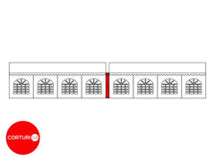 Prelata imbinare corturi 8m latime, 3m inaltime