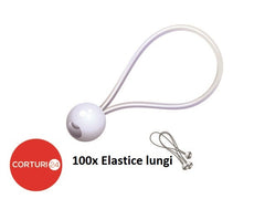 Set 100 intinzatoare elastice lungi