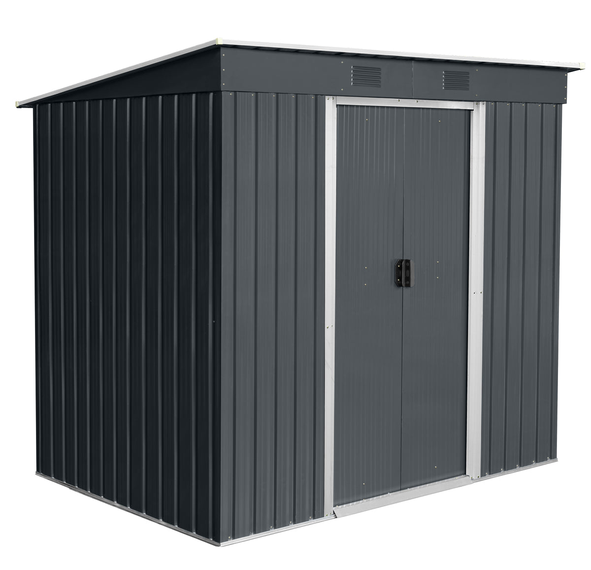 Magazie de gradina depozitare XL YF67 - 4,2m³ - 131 x 236 x 190 cm antracit