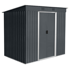 Magazie de gradina depozitare XL YF67 - 4,2m³ - 131 x 236 x 190 cm antracit