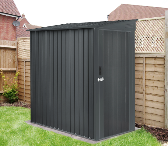 Magazie de gradina depozitare M XD406 - 1,7m³ - 185 x 103 x 190 cm antracit