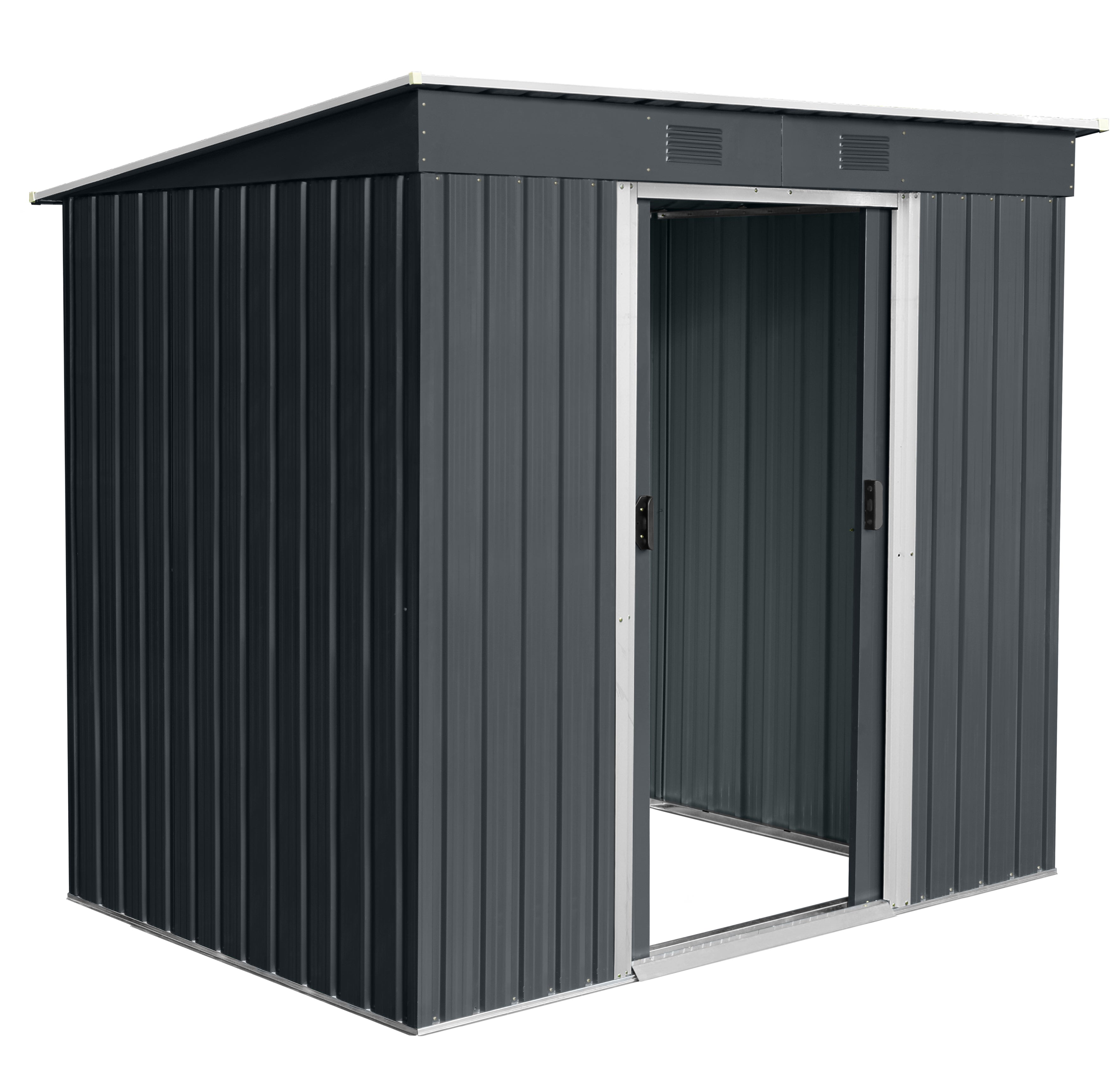 Magazie de gradina depozitare XL YF67 - 4,2m³ - 131 x 236 x 190 cm antracit