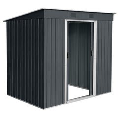 Magazie de gradina depozitare XL YF67 - 4,2m³ - 131 x 236 x 190 cm antracit