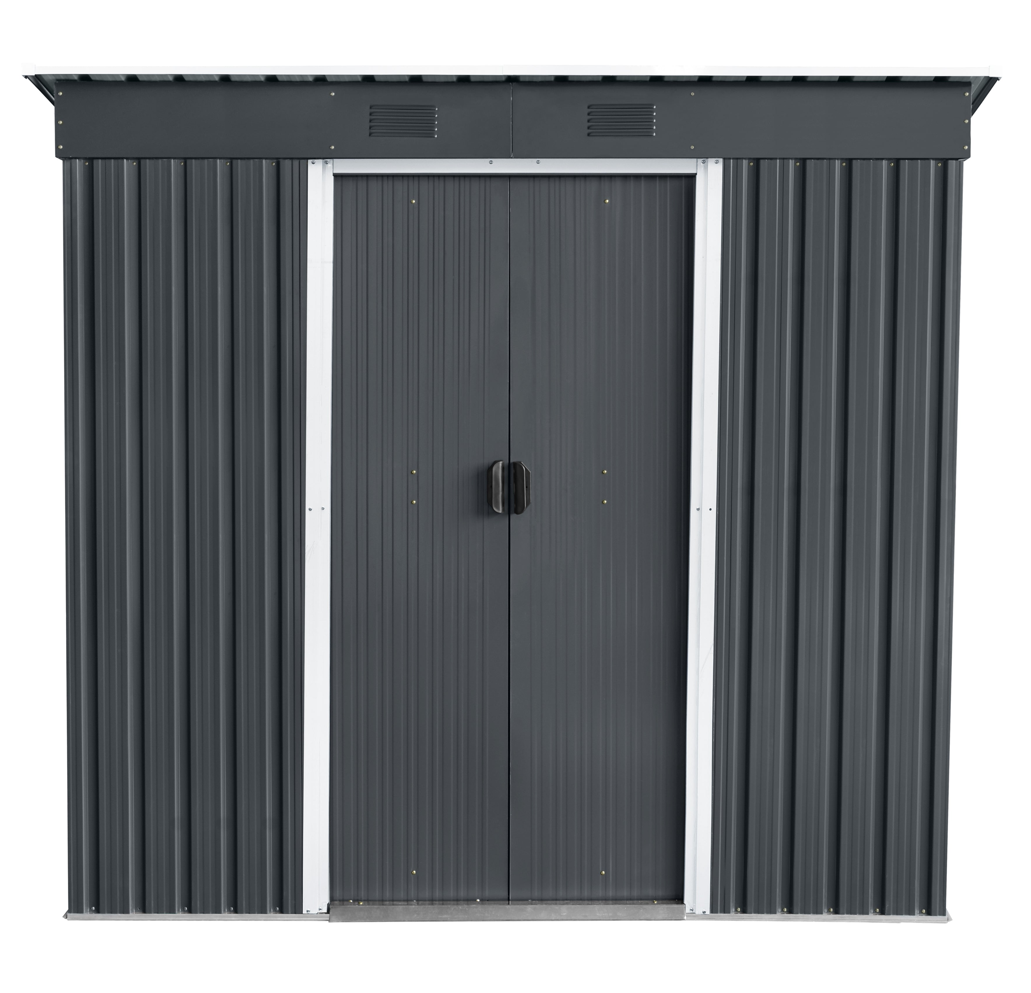 Magazie de gradina depozitare XL YF67 - 4,2m³ - 131 x 236 x 190 cm antracit