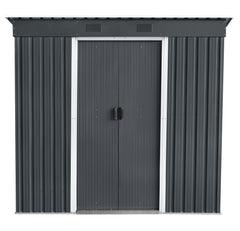 Magazie de gradina depozitare XL YF67 - 4,2m³ - 131 x 236 x 190 cm antracit