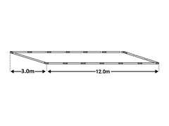 3x12m Cadru baza cort ECONOMY