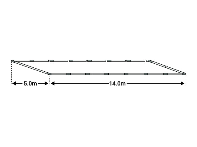 5x14m Cadru baza cort ECONOMY