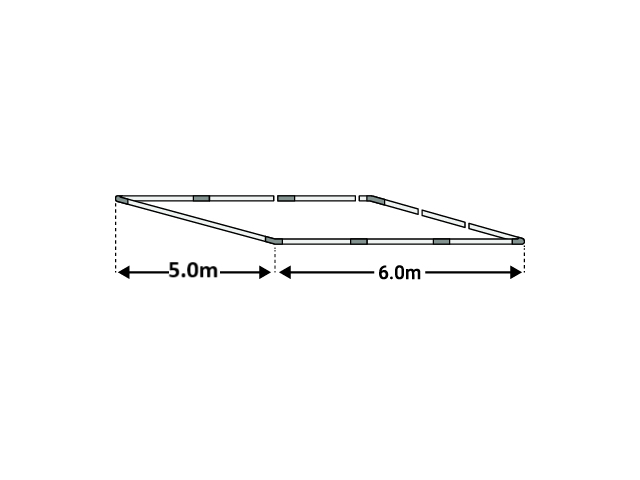 5x6m Cadru baza cort ECONOMY