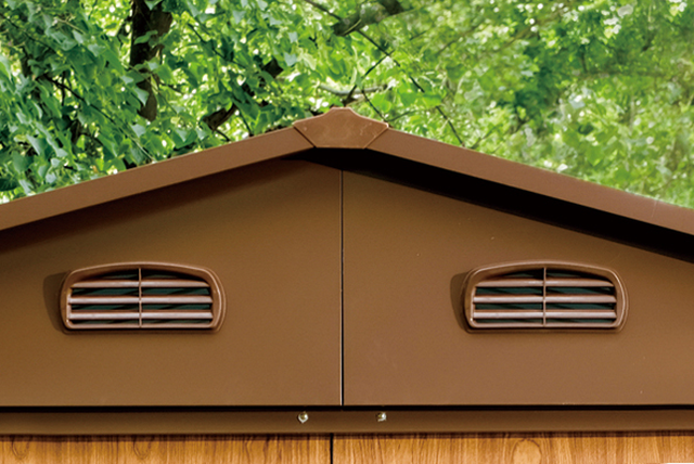 Magazie de gradina depozitare XL HW608 - 195 x 236 x 209 cm maro