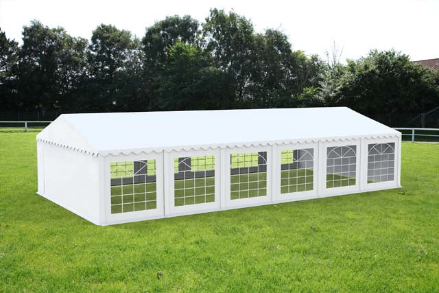 6x12 m Cort Evenimente ECONOMY, PVC alb