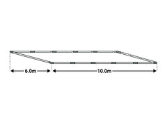 6x10m Cadru baza cort ECONOMY