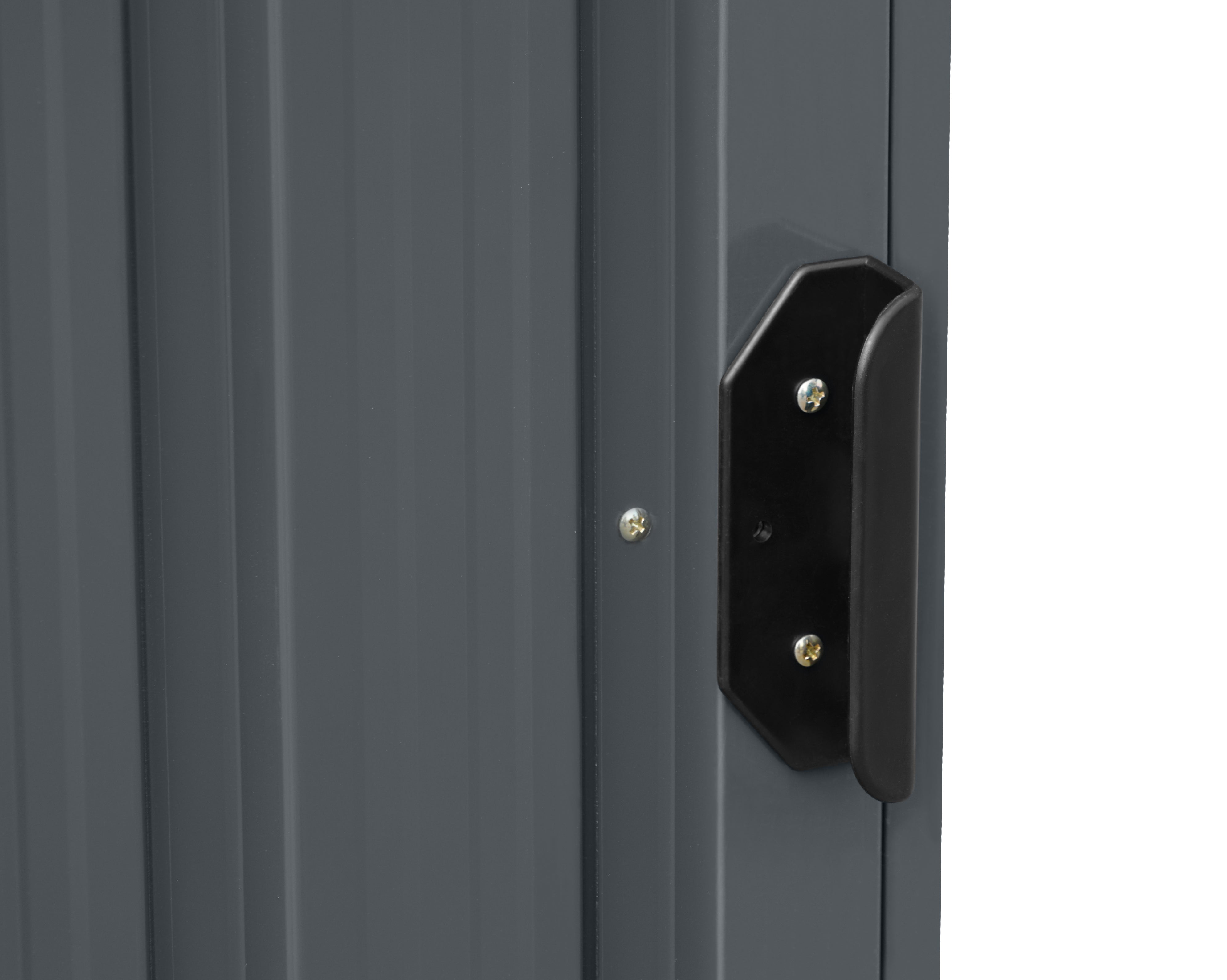 Cutie de gunoi metalică M cu o cutie BS-MK1 - 80 x 80 x 122 cm antracit