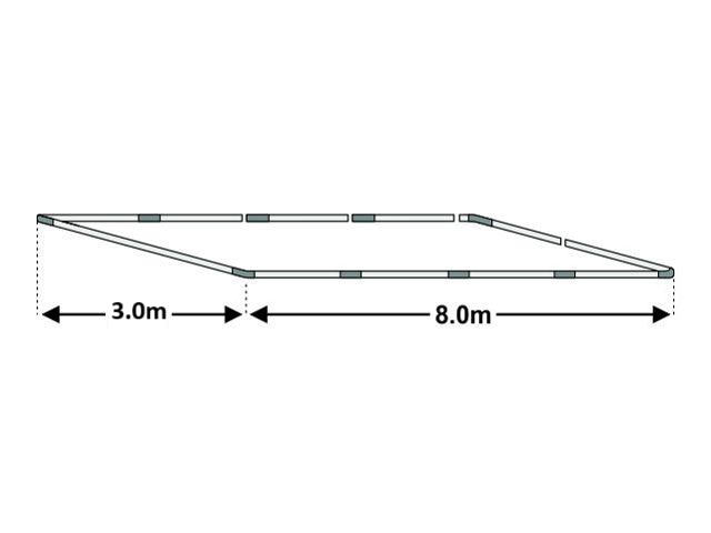 3x8m Cadru baza cort ECONOMY