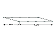 3x8m Cadru baza cort ECONOMY