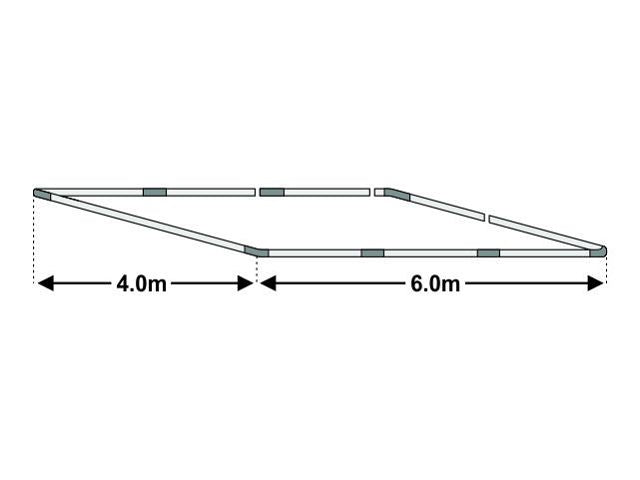 4x6m Cadru baza cort ECONOMY