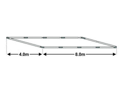 4x8m Cadru baza cort ECONOMY