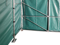 6x6m Garaj tip Cort PVC 620 g/m²- verde - pentru Masini Motociclete Remorca