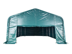 6x6m Garaj tip Cort PVC 620 g/m²- verde - pentru Masini Motociclete Remorca