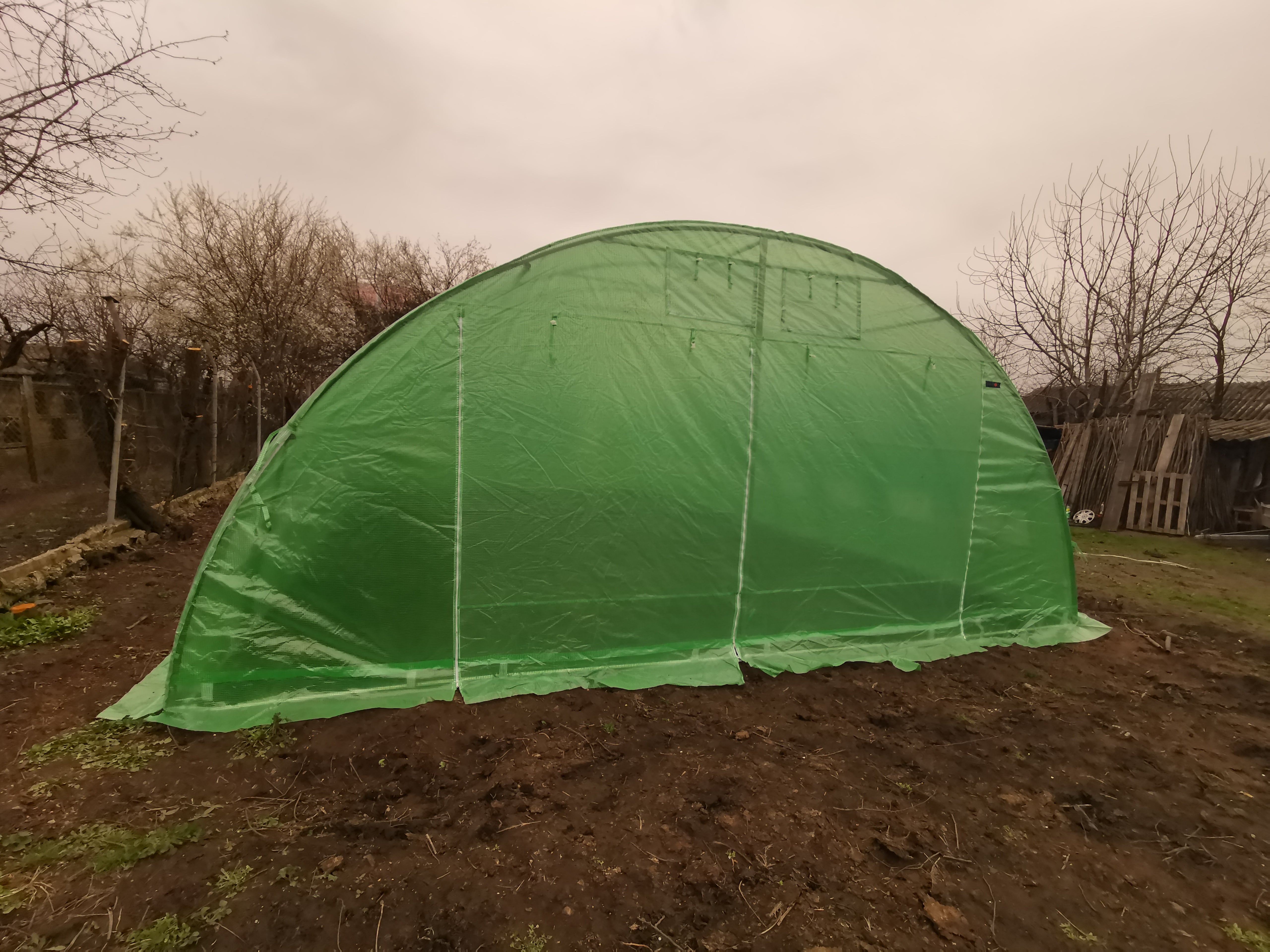 5x11 m Solar de gradina 55 mp, teava galvanizata