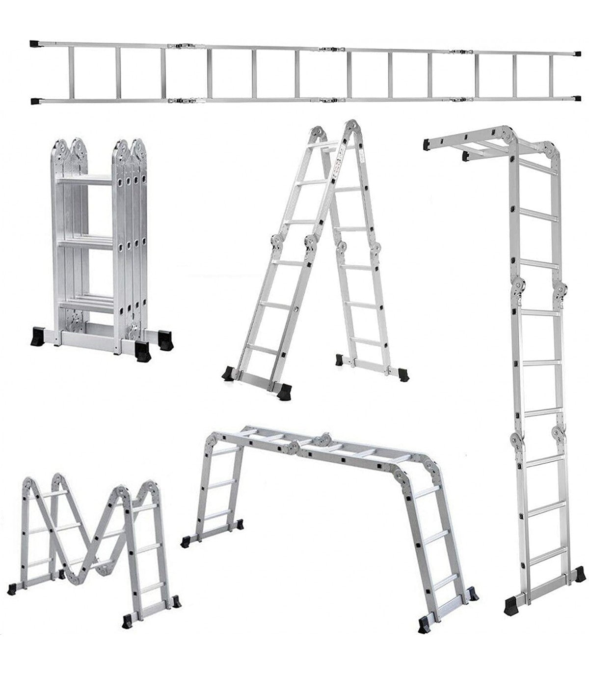 SCARA MULTIFUNCTIONALA, ALUMINIU, 4X3 TREPTE, 3,7 M, FSFA-003